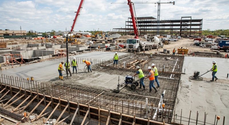 Commercial Slab Construction in Woodbridge, VA