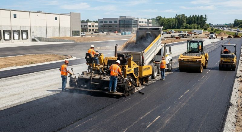Industrial Asphalt Paving in Los Angeles, CA