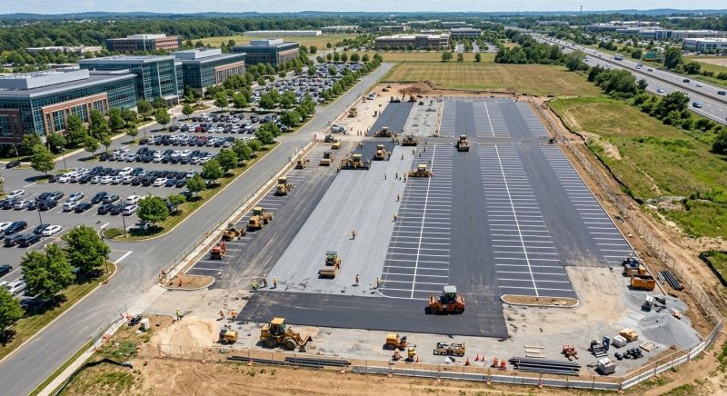 Parking Lot Installation in Little Rock, AR